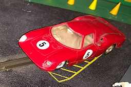 Slotcars66 Ferrari 250 LM 1/32nd scale Airfix slot car red #5 from MR185 set 